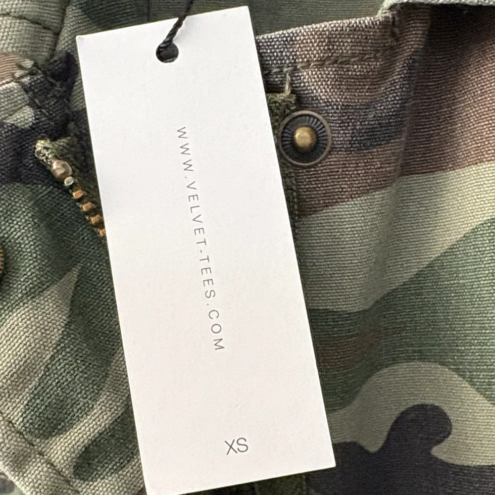 Velvet Graham Spencer Camo Utility Jacket NWT XS Military Cargo Coat